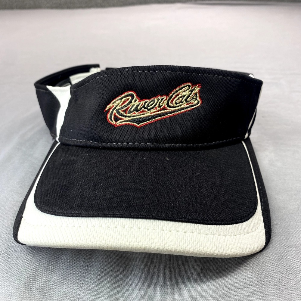Sacramento RiverCats Visor Hat Cap Strapback‎ Black Minor League Baseball